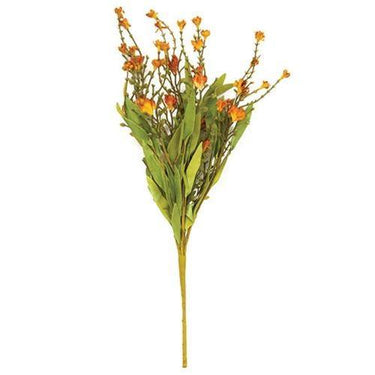 Orange Fall Flower Spray, 24